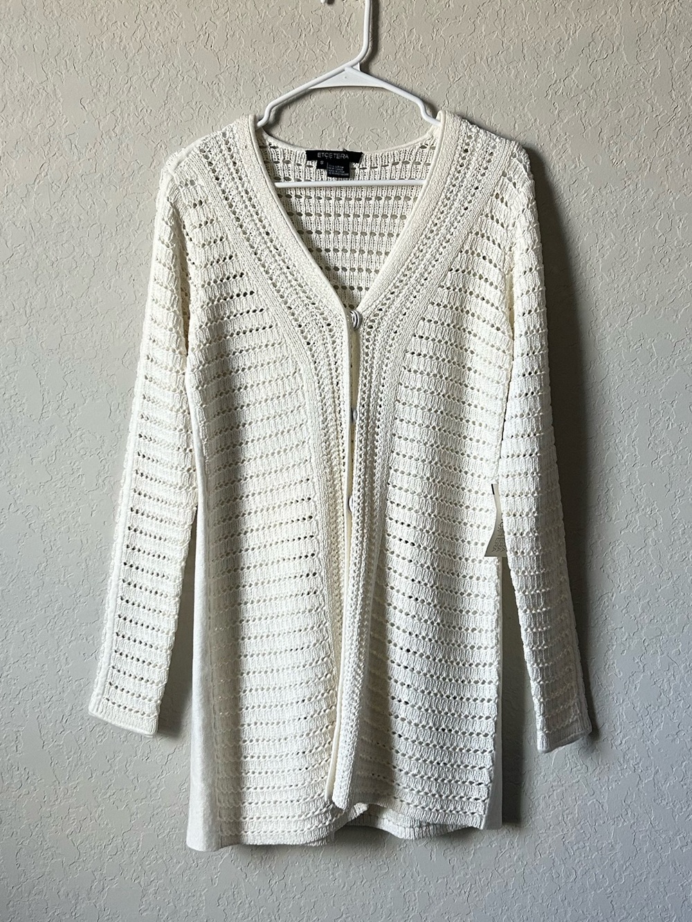 Etcetera Ivory Knit 100% Cotton Sweater